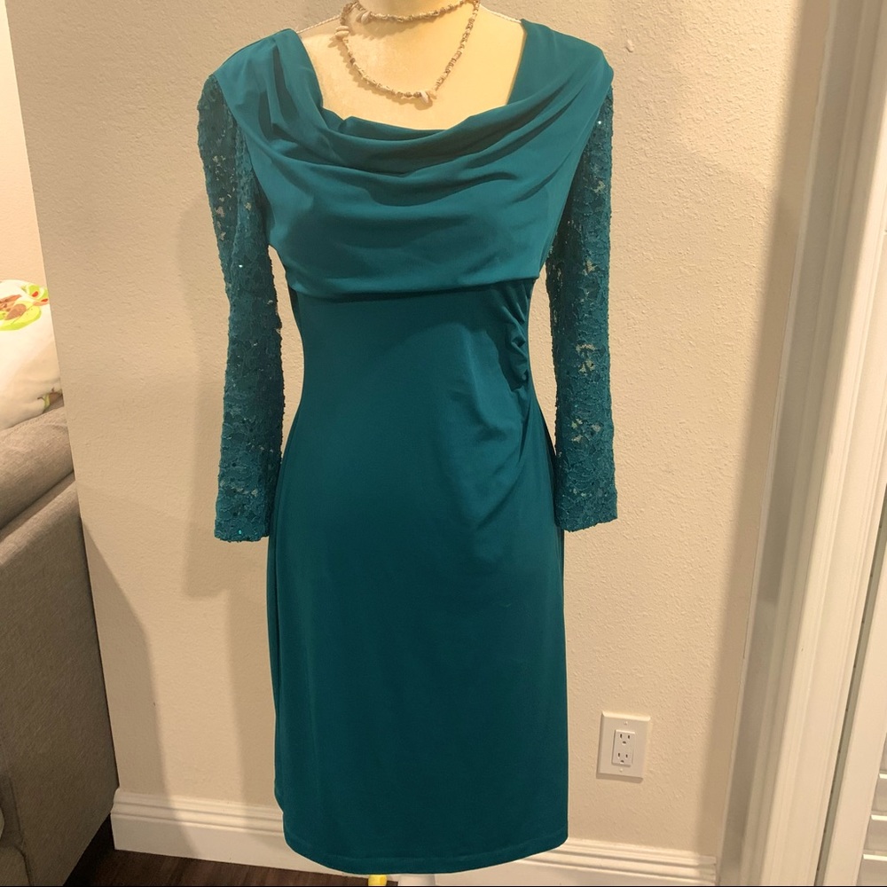 Connected Apparel Green Dress